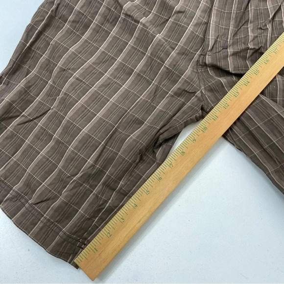 OP Mens Size 38 plaid brown bermuda shorts 2897 - Picture 8 of 9